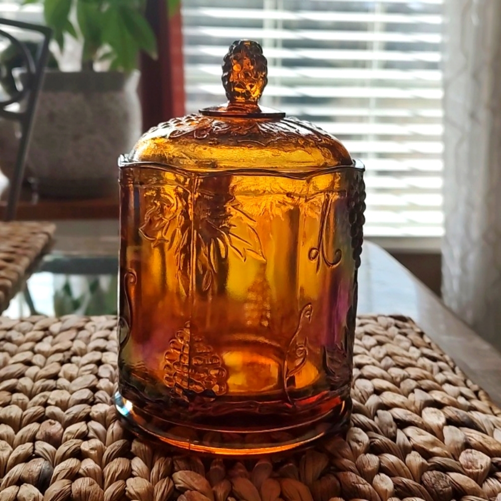 Indiana Glass candy jar